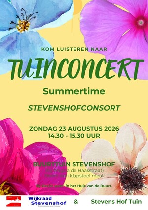 Zomerconcert in de buurttuin