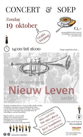 Muziekvereniging Nieuw Leven Leiden geeft concert