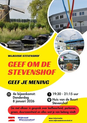 Kom meepraten op 29 januari