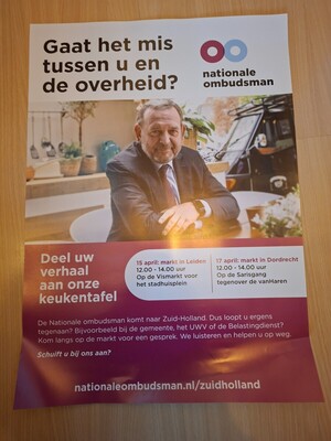 Nationale Ombudsman bezoekt Leiden.