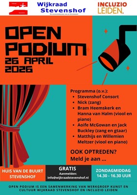 Open Podium op 26 april