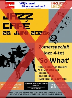Jazzcafé geannuleerd