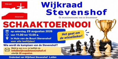Wijkfeest: schaaktoernooi