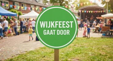 Wijkfeest gaat door