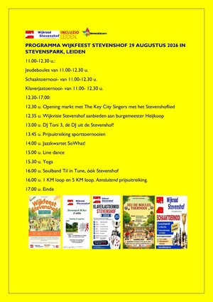 Programma wijkfeeest