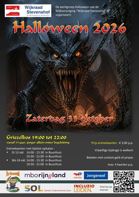 Kaartverkoop Halloween in het Stevenspark