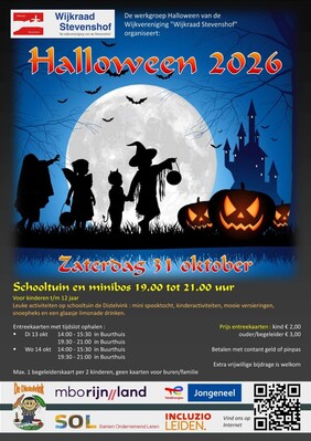 Kaartverkoop Halloween in het Stevenspark