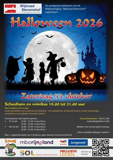 Kaartverkoop Halloween in het Stevenspark
